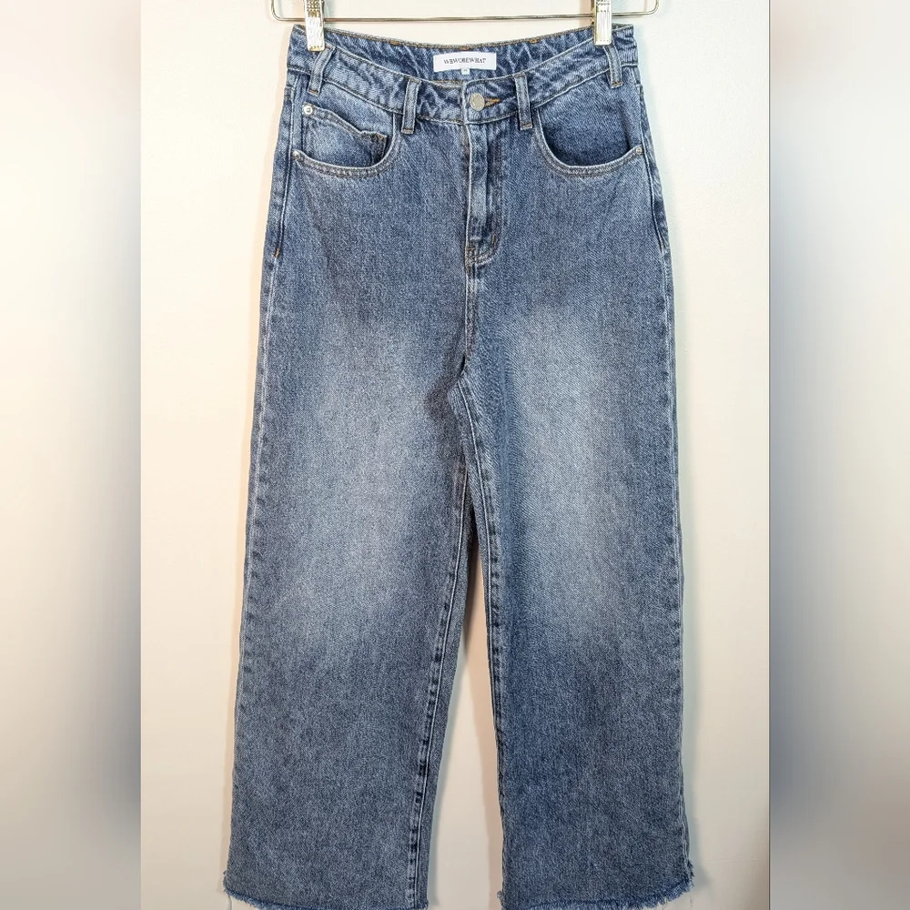 WeWoreWhat Wide Leg Baggy Denim Jeans Size 26 - Picture 8 of 12